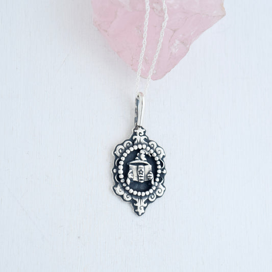 Moonlit Chapters Cameo Necklace