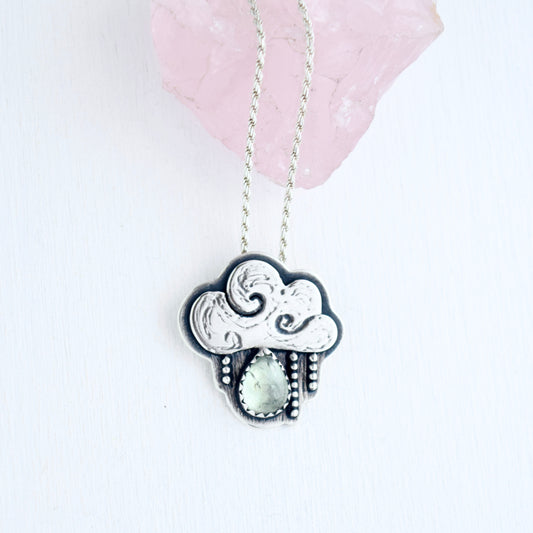 Little Dark Cloud Necklace with Tourmaline