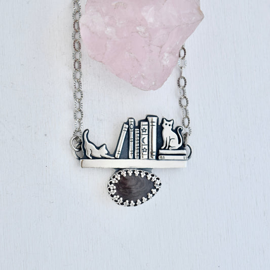 BookShelf Necklace with Hypersthene