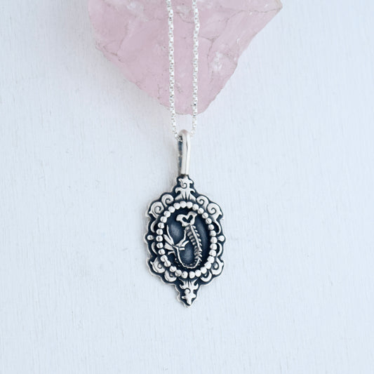 Siren Tail Cameo Necklace