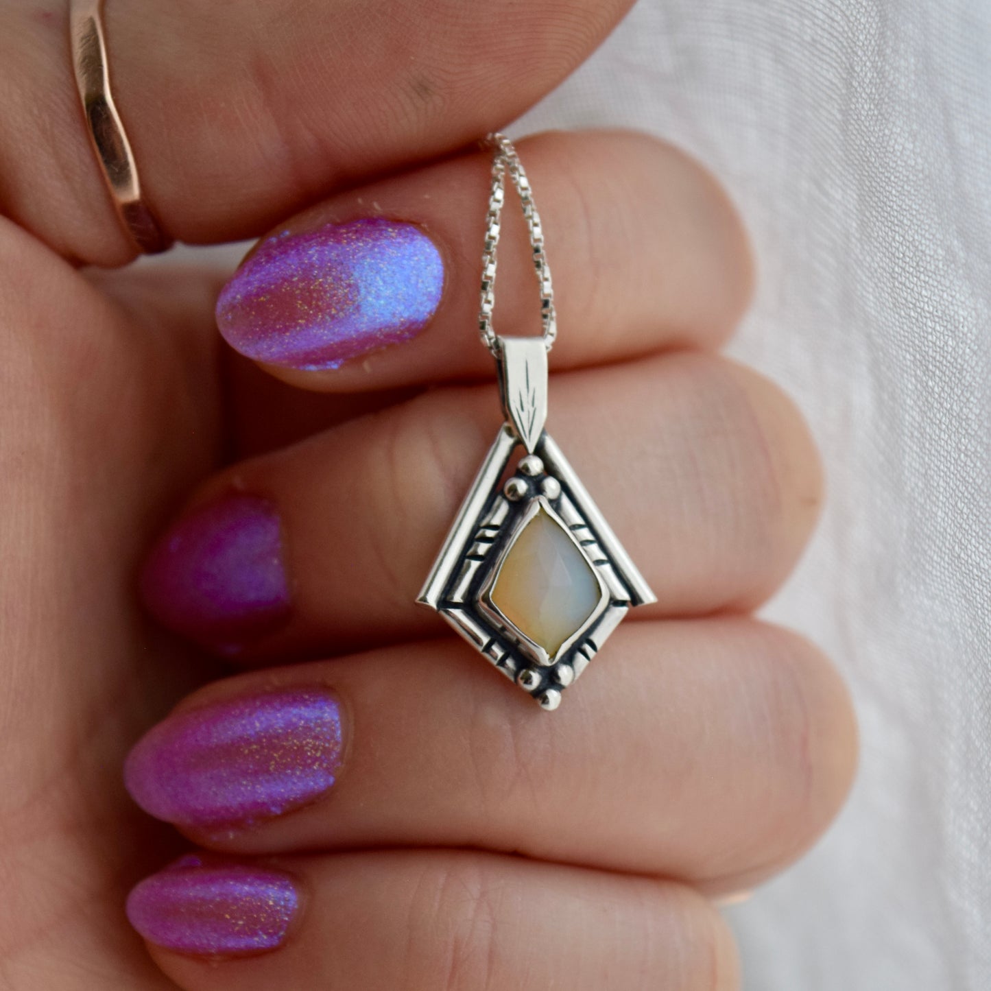 North Star Necklace with Ethiopian Opal