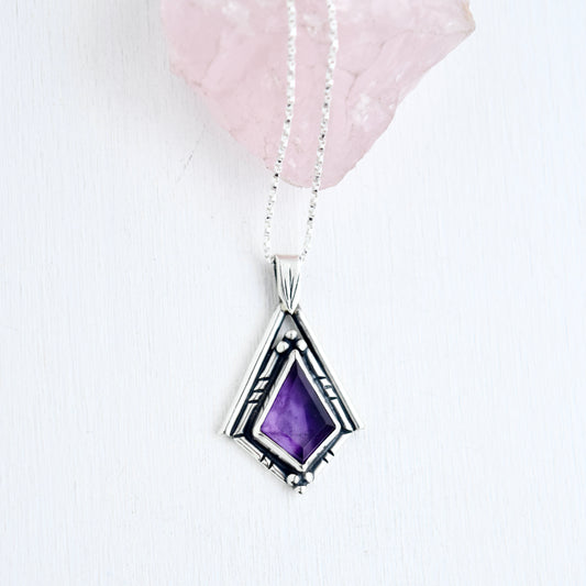 North Star Necklace with Amethyst