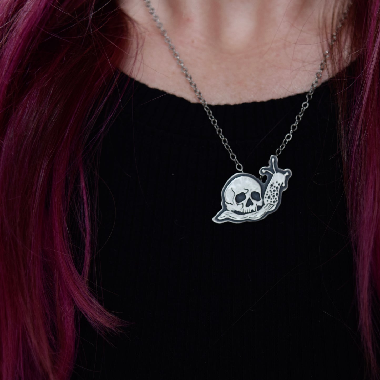 Life and Death Snail Necklace