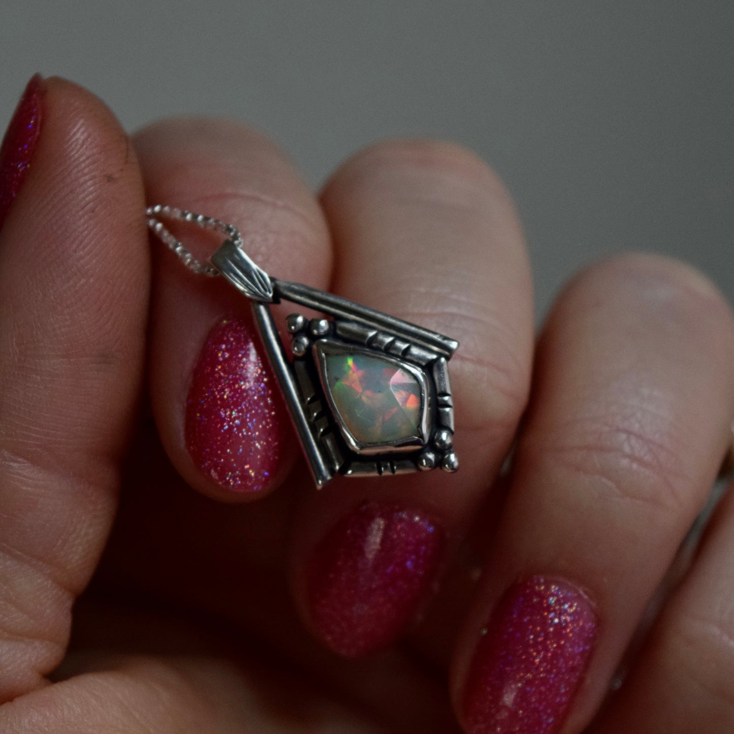 North Star Necklace with Ethiopian Opal