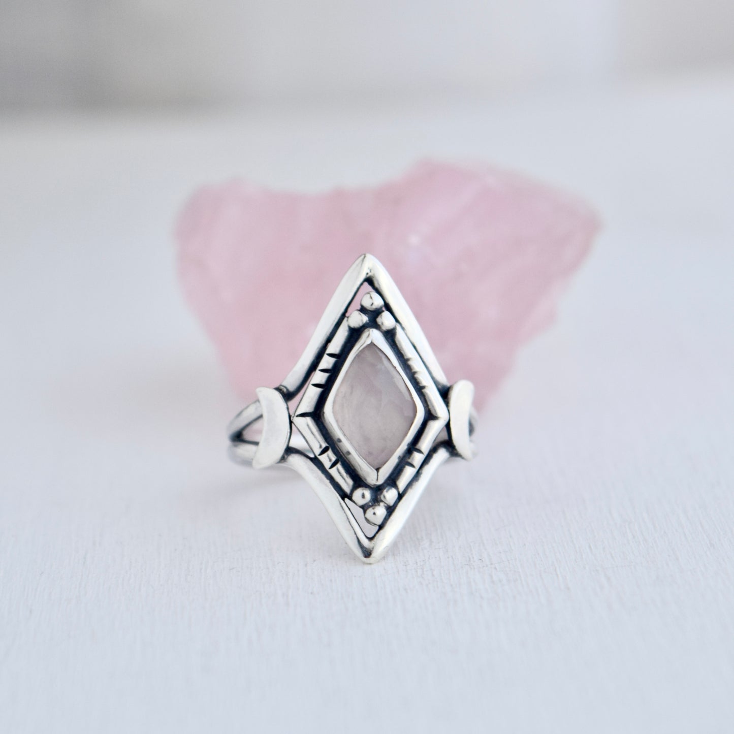 North Star Ring with Morganite size 7
