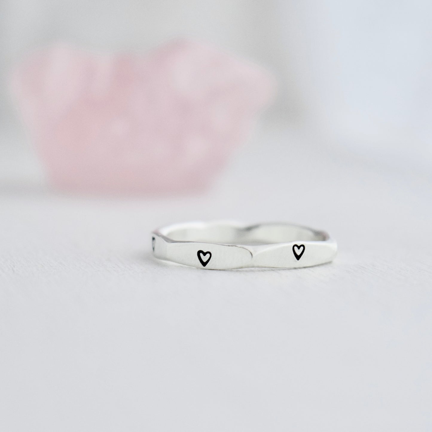 Diamond Heart Ring size 7.5